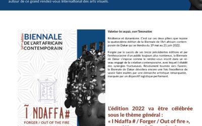 La newsletter de la Biennale de Dakar / édition N° 1 / Mars 2022 / Bimensuelle