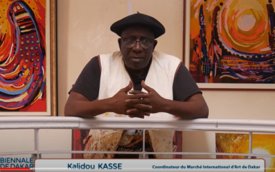 Kalidou Kassé, coordinateur du Marché de l’art dans le IN de la Biennale