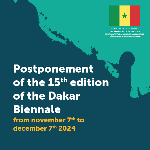 Press release n°0000003/MJSC : 15th edition of the Biennale of Contemporary African Art postponed