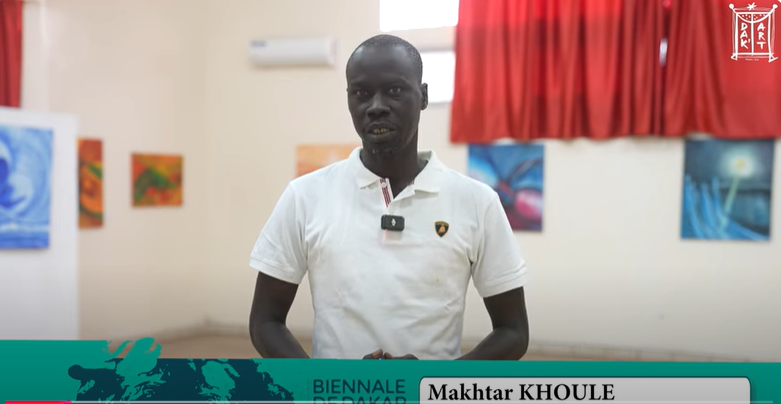 Dak’Art 2024/OFF Louga: Makhtar KHOULE parle de l’immigration irrégulière à travers sa peinture